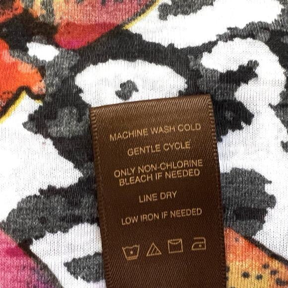 Multiples Full Zip Light Jacket Women Petite Large Pink Floral Bold Color Trendy - Picture 6 of 6